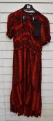 An as new The Kooples Red Hot Snake dress (Size 1 - RRP £185).