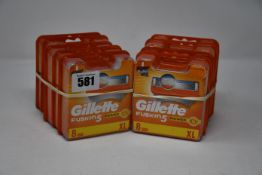 Ten packs of eight as new Gillette Fusion5 Power razor blades.