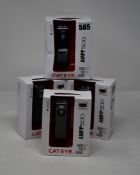 Four Cateye AMPP 500 USB Rechargeable Front Lights (500 lumens max, 50 hours max).