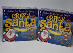 Six boxed as new Crazy Santa board games.