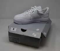 A pair of as new Nike Air Force 1 React trainers (UK 6).