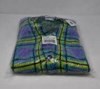 Three as new Ragged jeans fluffy knit check cardigans (All S - RRP £50 each).