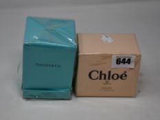 A boxed as new Tiffany & Co eau de parfum (30ml) and a boxed as new Chloe eau de parfum (30ml).