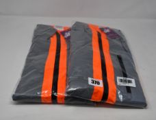 Three as new BTR high visibility reflective cycling/running jacket in orange (All XL - RRP £40