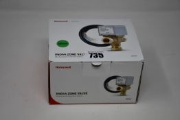 Five boxed as new Honeywell V4044 zone motorized diverter valves.