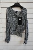 An as new The Kooples Spring Liberty top (Size 2 - RRP £155).