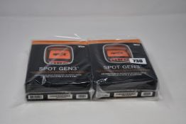 Two boxed as new Spot Gen3 Satellite GPS trackers.