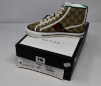 A pair of women's as new Gucci Tennis 1977 high top sneakers (EU 35 - RRP £485).
