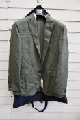 An as new Hackett London silk/wool blend jacket in green (42S - RRP £249).