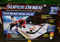 One boxed as new Super Dekker Advanced hockey training system.