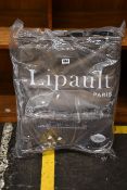 An as new Lipault foldable Les Pliables two wheel brown carry on bag 28