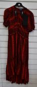 An as new The Kooples Red Hot Snake dress (Size 1 - RRP £185).