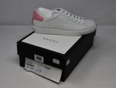 A pair of as new Gucci Ace sneakers with Interlocking G (EU 37 - RRP £460).