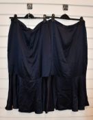 Two as new Hobbs London Amberlee skirts in midnight (UK 8, 10 - RRP £70 each).