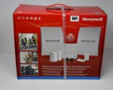 A boxed as new Honeywell HS342S Wireless Home Security Alarm System.
