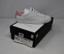 A pair of as new Gucci Ace sneakers with Interlocking G (EU 38 - RRP £460).