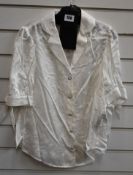 An as new The Kooples Mandarine jacquard top (Size 2 - RRP £178).