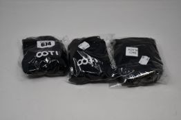 Three as new Amore Italia Cotivision glasses chains (Colour Black).