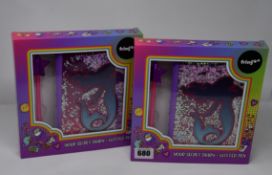 Sixteen boxed as new Fringoo glitter girls secret diary and glitter pen.