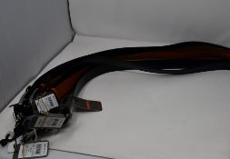 Nine as new Monti leather belts (RRP €30 each).