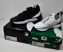 Two pairs of as new Puma trainers; women's Muse Trail (UK 4) and Uproar Core (UK 6.5).