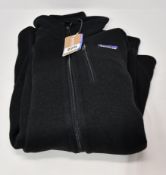 A men's as new Patagonia Better Sweater jacket in black (L - RRP $139).