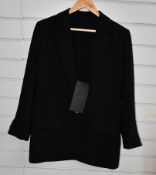 An as new The Kooples Marta Crepe jacket (Size 1 - RRP £240).
