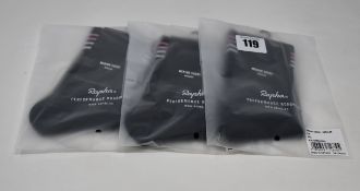 Ten pairs of as new Rapha Performance Roadwear merino socks (All S - RRP £15 each).