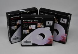 Thirteen boxed as new Nano Magic Tape (1 x 6m roll each).