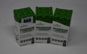 Sixteen boxed as new Ezyleaf Nutrition Magneium L-Threonate food supplements (90 vegetarian