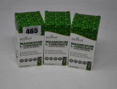 Ten boxed as new Ezyleaf Nutrition Magneium L-Threonate food supplements (90 vegetarian capsules,