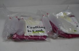 A large quantity of tie dye neon party kits.