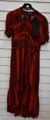 An as new The Kooples Red Hot Snake dress (Size 3 - RRP £185).