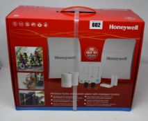 A boxed as new Honeywell HS342S Wireless Home Security Alarm System.