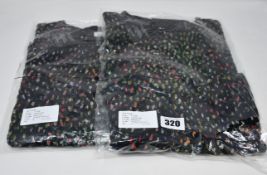 Two as new -bl^nk- Belier top (S, M - RRP £98 each).