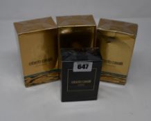 A boxed as new Roberto Cavalli Uomo perfume and three boxed as new Roberto Cavalli eau de Parfum.
