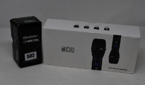 One Blackstar LT Metal distortion pedal and one Tonor wireless microphone set (TN120074BL), both