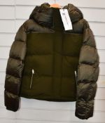 An as new The Kooples bi-material short down coat (Size 1 - RRP €475).