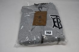 An as new Burberry Aubree hoodie in pale grey (XS, Security tag attached - RRP €330).