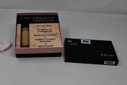 Five Morphe Steller Impact 8 shades with mega star powder highlighter palettes and two boxed Too