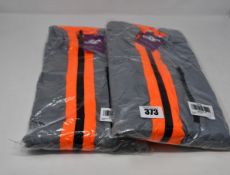 Three as new BTR high visibility reflective cycling/running jacket in orange (All XL - RRP £40