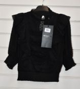 An as new The Kooples Dot smock top (Size 0 - RRP £178).