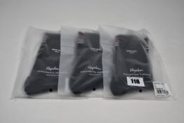 Ten pairs of as new Rapha Performance Roadwear merino socks (All L - RRP £15 each).