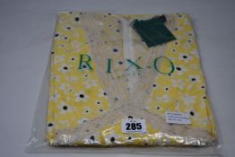 An as new Rixo micro mod floral yellow dress (UK 8 - RRP £265).