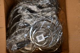 A quantity of boxed as new Vel set of three stainless steel sieves with non slip handles (