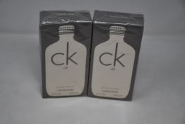 Eight boxed as new Calvin Klein CK All eau de toilette (200ml).