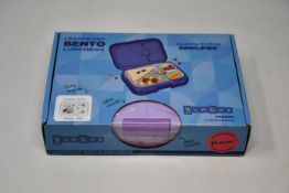 Fifteen boxed as new Bento Leakproof lunchboxes in purple (Yumbox Panino).