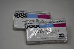 Five packs of women's as new Calvin Klein Bikinis briefs (Three pairs per pack, all M - RRP £38