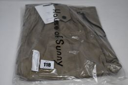 Three pairs of as new House of Sunny Slanted cargo combat pants (UK 8, 10, 12 - RRP £55 each).