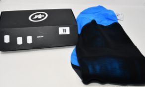 An as new Assos Rally short sleeve cycling jersey in Corfu blue (M).